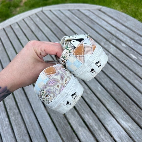 Vans MEADOW PATCHWORK ERA SHOES Size woman’s 5.0‎ floral checkers spring summer - Picture 3 of 12